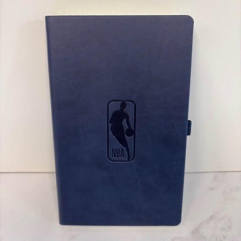 NBA Castelli Lined Journal Notebook OS Navy Blue Like New Sports Executive